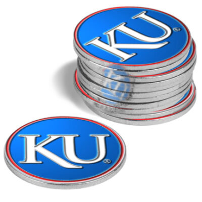 Kansas Jayhawks Golf Ball Marker (12 Pack)