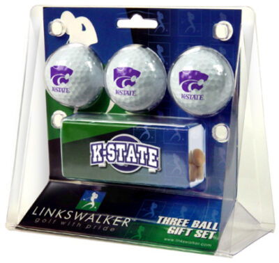 Kansas State Wildcats 3 Ball Gift Pack with Hat Clip