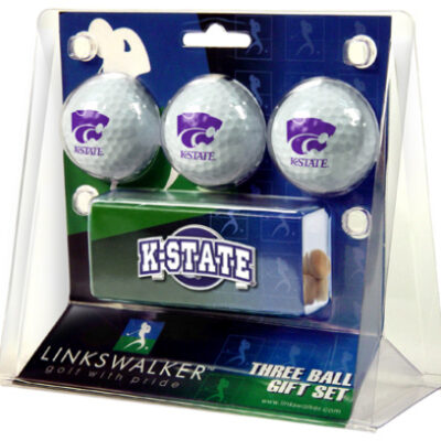 Kansas State Wildcats 3 Ball Gift Pack with Hat Clip