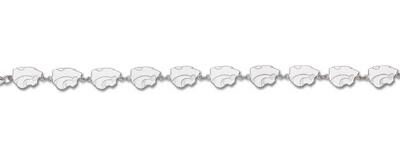 Kansas State Wildcats 3/8" "Powercat" 7 3/8" Bracelet - Sterling Silver Jewelry