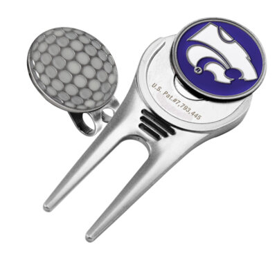 Kansas State Wildcats Divot Tool Hat Clip with Golf Ball Marker (Set of 2)