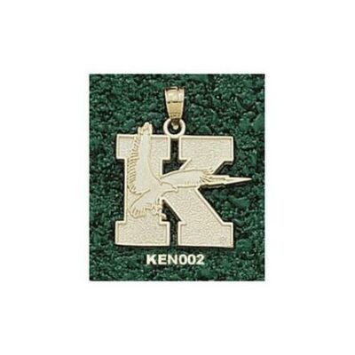 Kent State Golden Flashes "K with Eagle" Pendant - 10KT Gold Jewelry