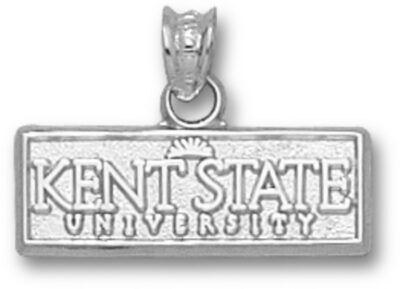 Kent State Golden Flashes "Kent State University" Sun Logo Pendant - Sterling Silver Jewelry