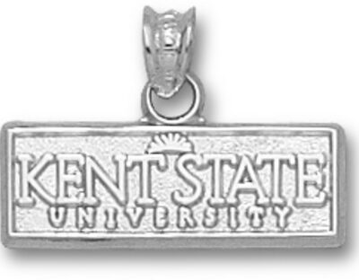 Kent State Golden Flashes "Kent State University" Sun Logo Pendant - Sterling Silver Jewelry