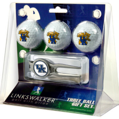 Kentucky Wildcats 3 Ball Golf Gift Pack with Kool Tool