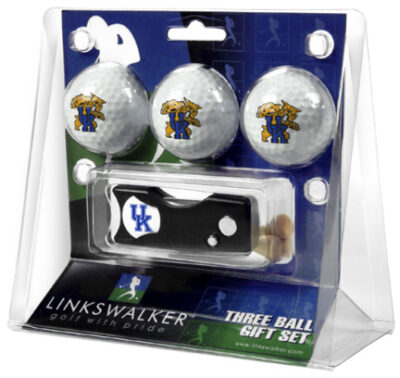 Kentucky Wildcats 3 Golf Ball Gift Pack with Spring Action Tool