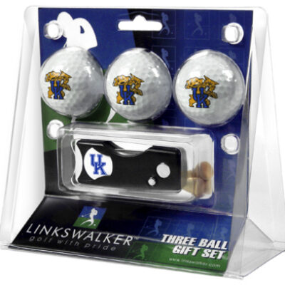 Kentucky Wildcats 3 Golf Ball Gift Pack with Spring Action Tool