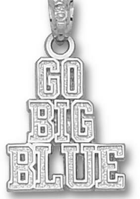 Kentucky Wildcats "Go Big Blue" Pendant - Sterling Silver Jewelry