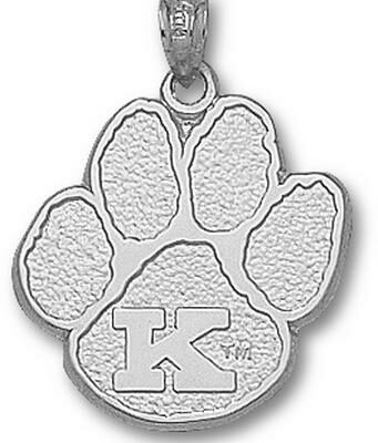 Kentucky Wildcats "K Paw" 3/4" Pendant - Sterling Silver Jewelry