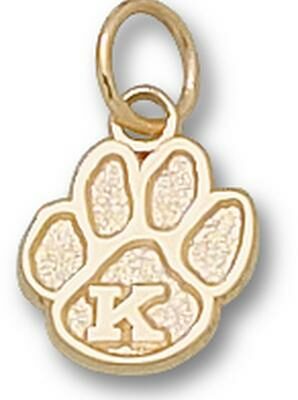 Kentucky Wildcats "K Paw" 3/8" Charm - 14KT Gold Jewelry