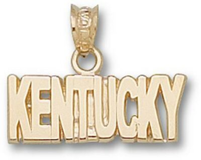 Kentucky Wildcats "Kentucky" Pendant - 14KT Gold Jewelry