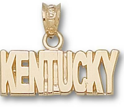 Kentucky Wildcats "Kentucky" Pendant - 14KT Gold Jewelry