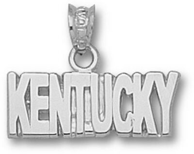 Kentucky Wildcats "Kentucky" Pendant - Sterling Silver Jewelry