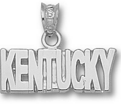 Kentucky Wildcats "Kentucky" Pendant - Sterling Silver Jewelry