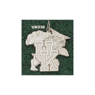 Kentucky Wildcats Modeled Giant 1 3/4" W x 1 3/4" H "UK Wildcat" Pendant - 14KT Gold Jewelry