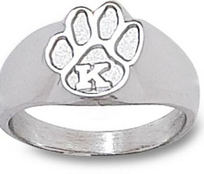 Kentucky Wildcats "Paw with K" Ladies' Ring Size 6 1/2 - Sterling Silver Jewelry