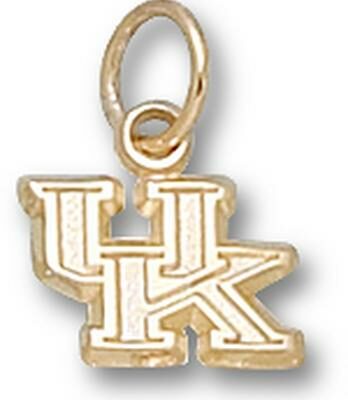 Kentucky Wildcats "UK" 1/4" Charm - 10KT Gold Jewelry