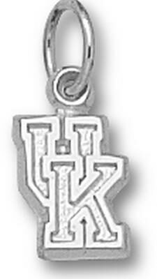 Kentucky Wildcats "UK" 3/16" Charm - Sterling Silver Jewelry