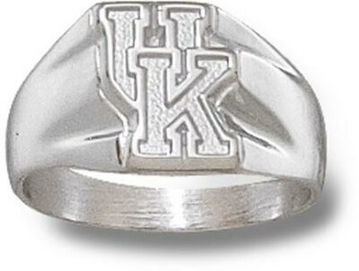 Kentucky Wildcats "UK" 5/16" Ladies' Ring Size 6 1/2 - Sterling Silver Jewelry