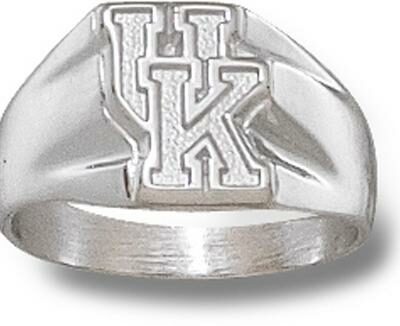 Kentucky Wildcats "UK" 5/16" Ladies' Ring Size 6 1/2 - Sterling Silver Jewelry