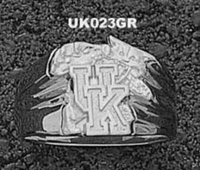 Kentucky Wildcats "UK Wildcat" Men's Ring Siz e 10 1/2 - Sterling Silver Jewelry