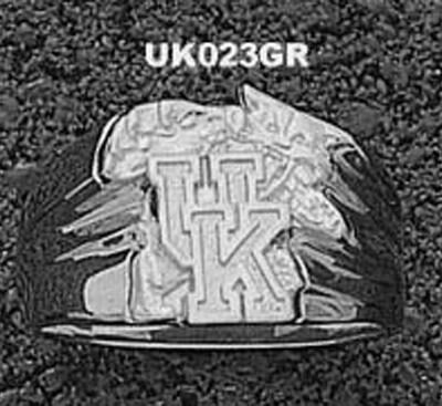 Kentucky Wildcats "UK Wildcat" Men's Ring Siz e 10 1/2 - Sterling Silver Jewelry