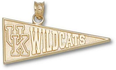 Kentucky Wildcats "UK Wildcat Pennant" Pendant - 10KT Gold Jewelry