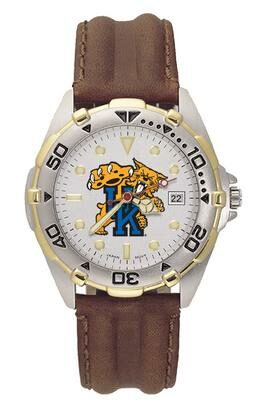 Kentucky Wildcats "Wildcat" All Star Watch with Leather Band - Men's