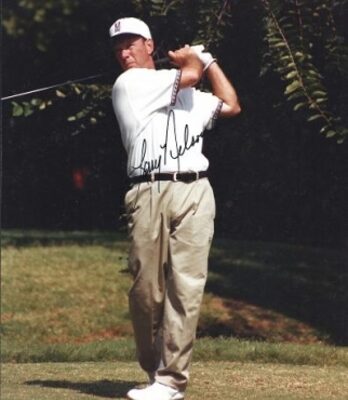 Larry Nelson Autographed Golf 8" x 10" Photograph (Unframed)