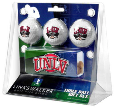 Las Vegas (UNLV) Runnin' Rebels 3 Ball Gift Pack with Hat Clip