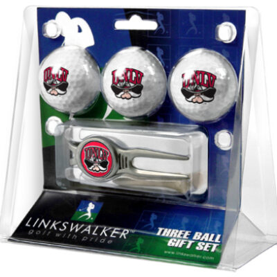 Las Vegas (UNLV) Runnin' Rebels 3 Ball Golf Gift Pack with Kool Tool