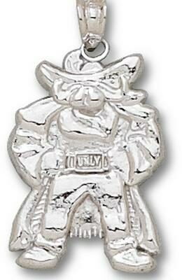 Las Vegas (UNLV) Runnin' Rebels "Rebel" 3/4" Pendant - Sterling Silver Jewelry