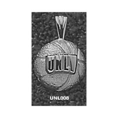 Las Vegas (UNLV) Runnin' Rebels "UNLV Basketball" Pendant - Sterling Silver Jewelry