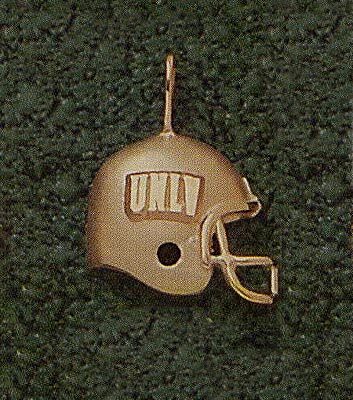 Las Vegas (UNLV) Runnin' Rebels "UNLV Football Helmet" Pendant - 10KT Gold Jewelry