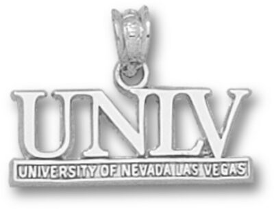 Las Vegas (UNLV) Runnin' Rebels "UNLV" Pendant - Sterling Silver Jewelry