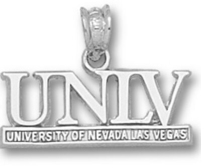 Las Vegas (UNLV) Runnin' Rebels "UNLV" Pendant - Sterling Silver Jewelry