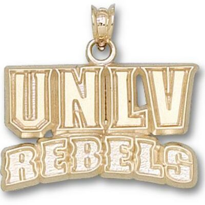 Las Vegas (UNLV) Runnin' Rebels "UNLV Rebels" Pendant - 14KT Gold Jewelry