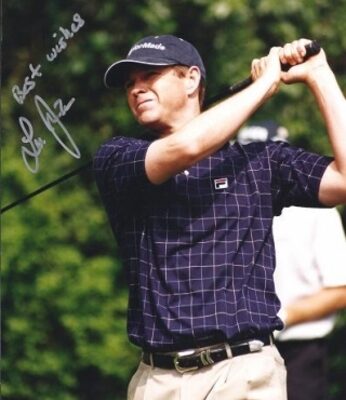 Lee Janzen Autographed Golf 8" x 10" Photograph (Unframed)