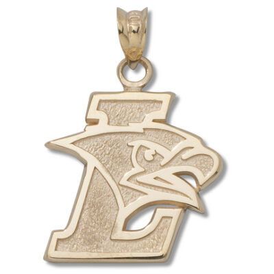 Lehigh Mountain Hawks "L with Mountain Hawk" Pendant - 10KT Gold Jewelry