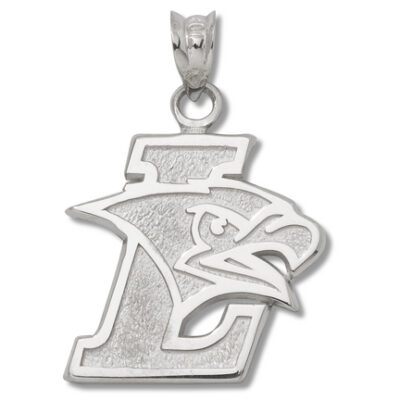 Lehigh Mountain Hawks "L with Mountain Hawk" Pendant - Sterling Silver Jewelry