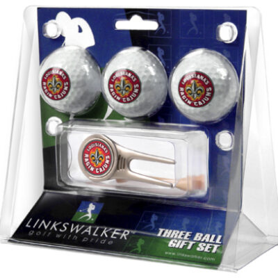 Louisiana (Lafayette) Ragin' Cajuns 3 Golf Ball Gift Pack with Cap Tool