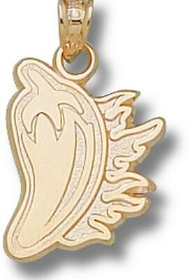 Louisiana (Lafayette) Ragin' Cajuns "Cayenne Pepper" Pendant - 10KT Gold Jewelry