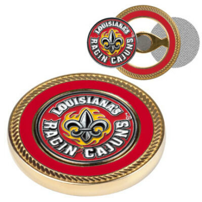 Louisiana (Lafayette) Ragin' Cajuns Challenge Coin with Ball Markers (Set of 2)