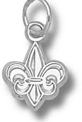 Louisiana (Lafayette) Ragin' Cajuns "Fleur De Lis" 3/8" Charm - Sterling Silver Jewelry