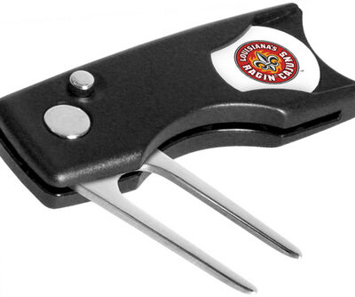 Louisiana (Lafayette) Ragin' Cajuns Spring Action Divot Tool with Golf Ball Marker (Set of 2)