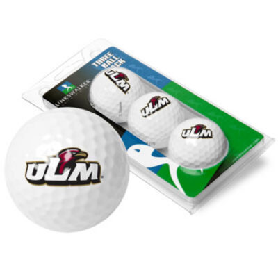 Louisiana (Monroe) Warhawks 3 Golf Ball Sleeve (Set of 3)