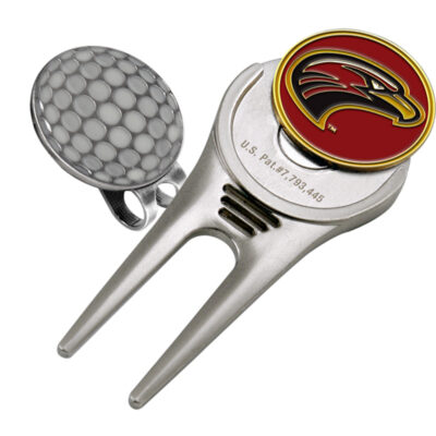 Louisiana (Monroe) Warhawks Divot Tool Hat Clip with Golf Ball Marker (Set of 2)