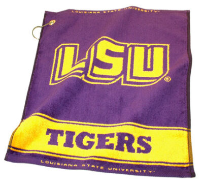 Louisiana State (LSU) Tigers 16" x 19" Woven Golf Towel (Set of 2)