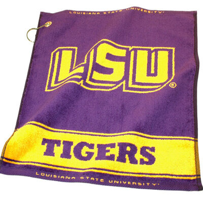 Louisiana State (LSU) Tigers 16" x 19" Woven Golf Towel (Set of 2)