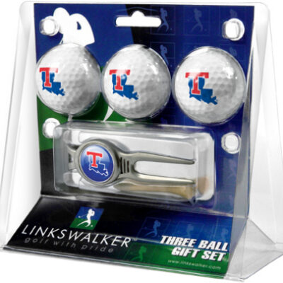 Louisiana Tech Bulldogs 3 Ball Golf Gift Pack with Kool Tool